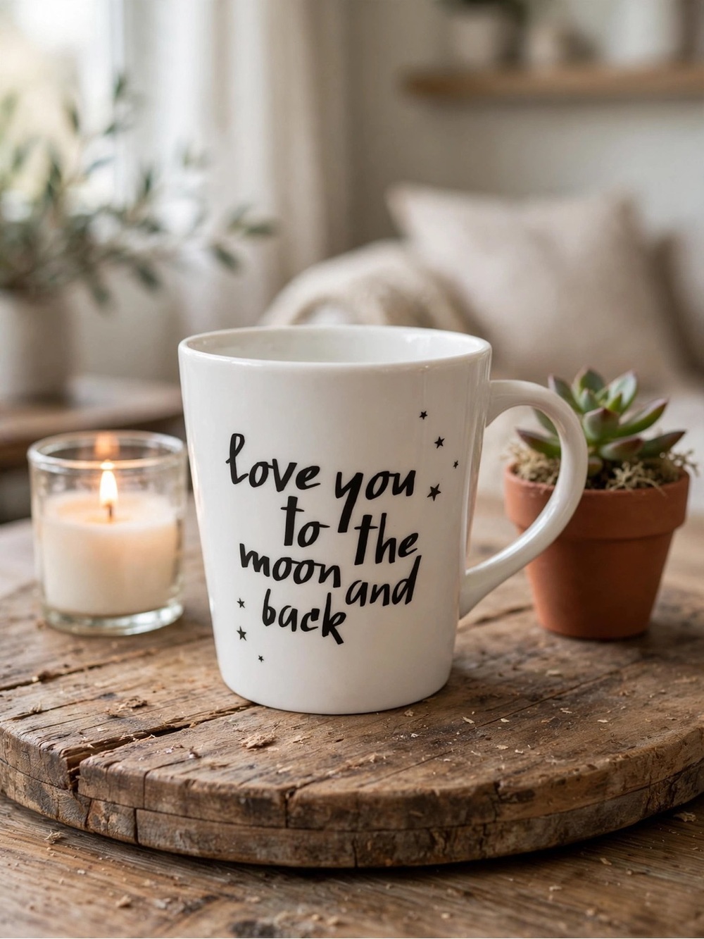 Indigo “Love You to the Moon and Back” Mug
